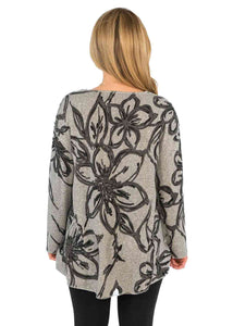 Cozy Floral Sweater
