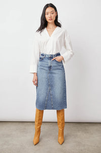 Highland Long Jean Skirt