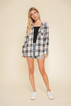 Load image into Gallery viewer, Plaid Button Down + Hoodie
