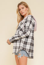 Load image into Gallery viewer, Plaid Button Down + Hoodie
