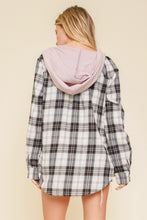 Load image into Gallery viewer, Plaid Button Down + Hoodie
