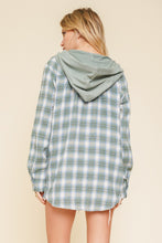 Load image into Gallery viewer, Plaid Button Down + Hoodie

