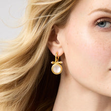 Load image into Gallery viewer, Bamboo Hoop + Charm Earring
