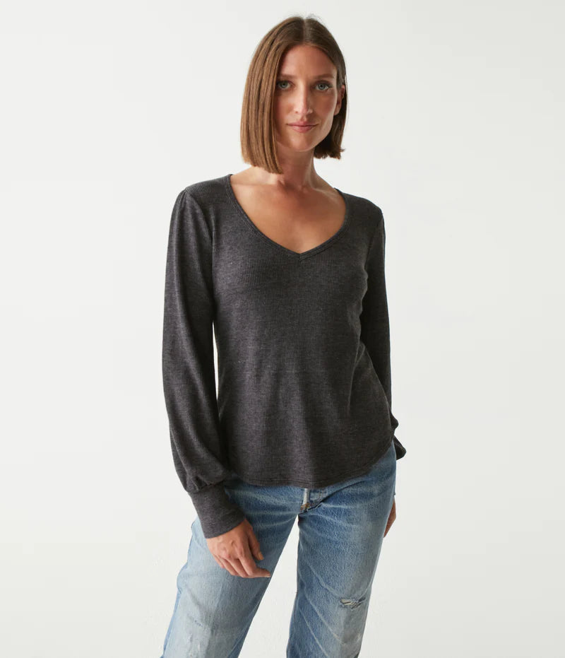 Ida Puff Sleeve Thermal Tee