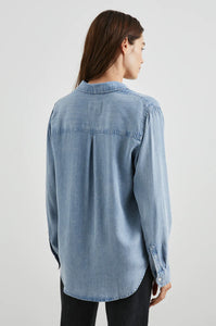 Ingrid Cloud Wash Button Front