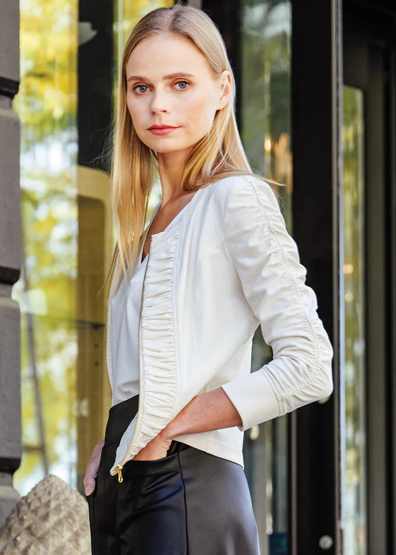 Rosen Kreuz】vegan zip letaler jacket