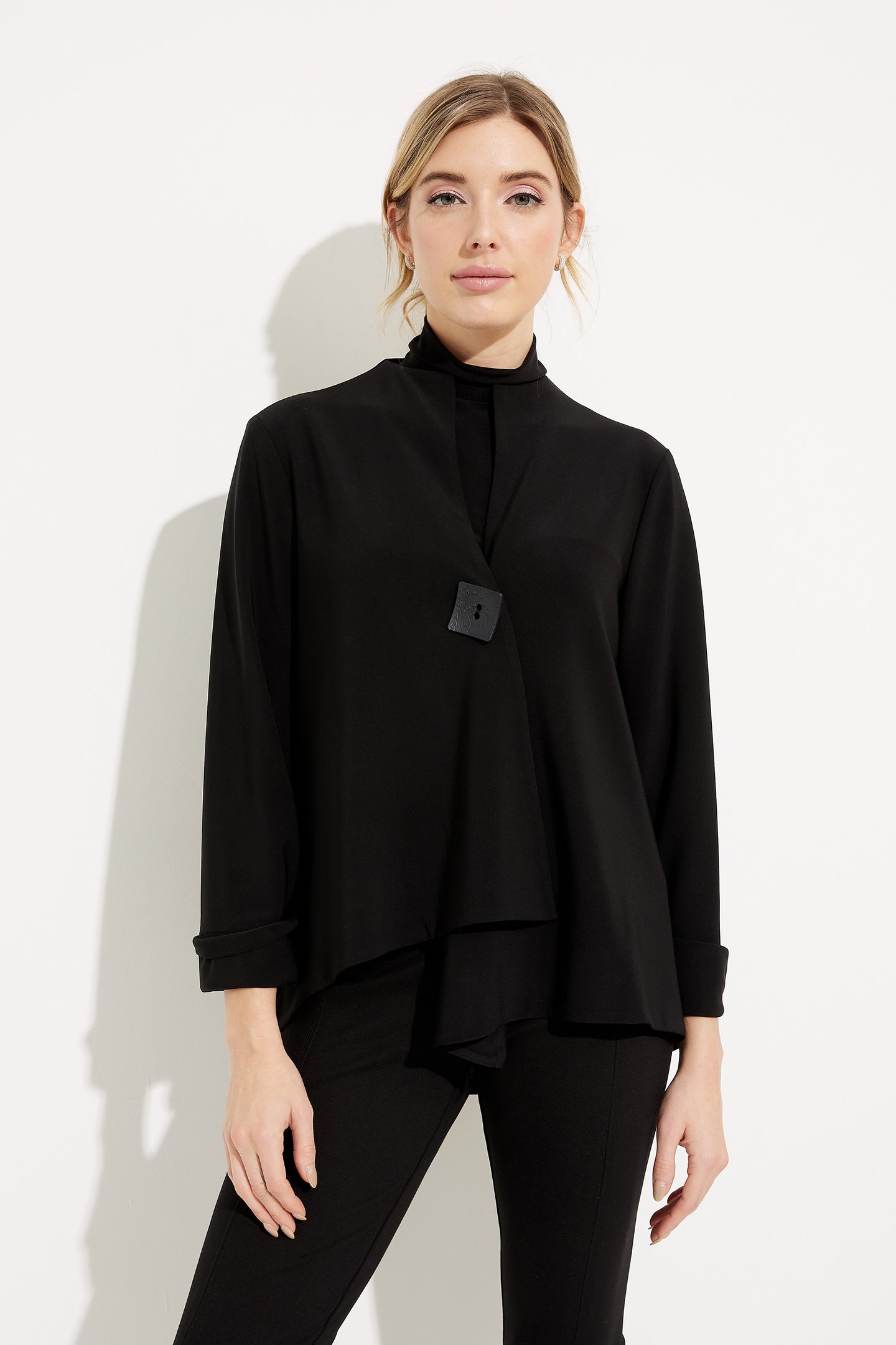 Asymetric Hem 1 Button Jacket
