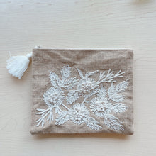 Load image into Gallery viewer, Floral Jute Pouch
