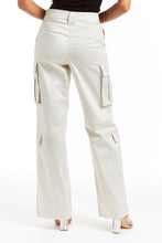 Load image into Gallery viewer, Wide Leg Satin Cargo Pant
