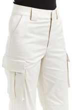 Load image into Gallery viewer, Wide Leg Satin Cargo Pant
