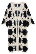 Load image into Gallery viewer, Flower Crochet Kimono
