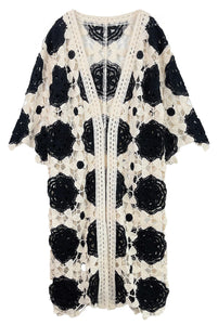 Flower Crochet Kimono