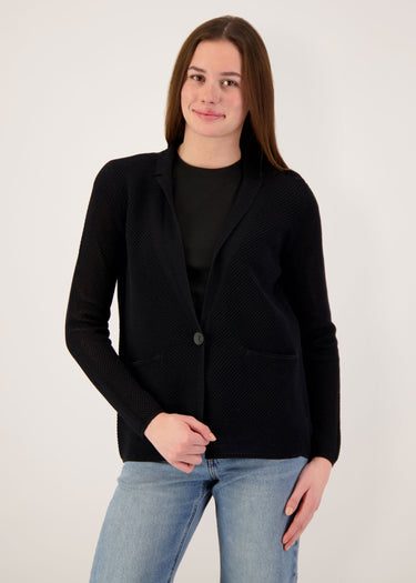 Mesh Sweater Blazer