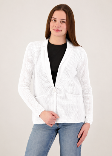 Mesh Sweater Blazer