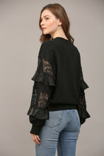 Load image into Gallery viewer, Lace Frill Sweater
