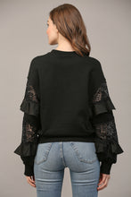 Load image into Gallery viewer, Lace Frill Sweater
