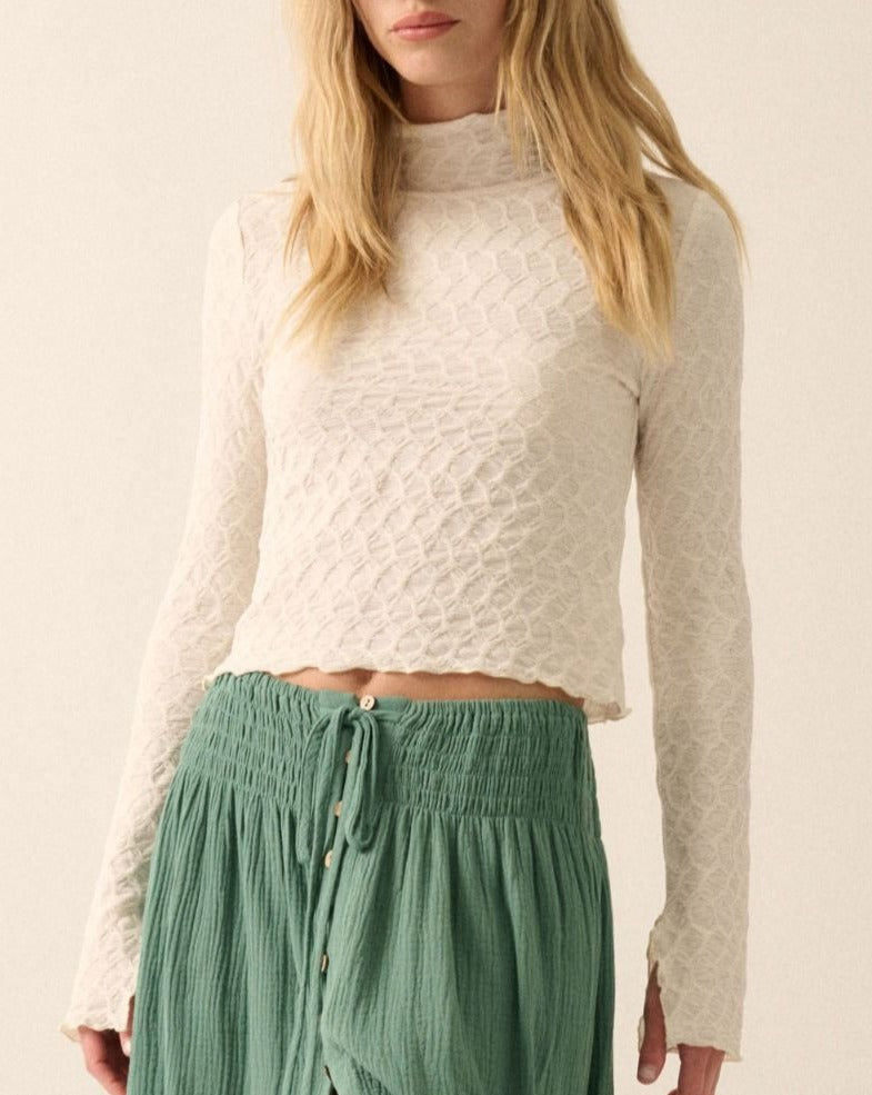 Lace Knit Top