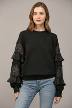 Load image into Gallery viewer, Lace Frill Sweater
