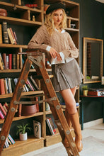 Load image into Gallery viewer, Layered Cable V Neck Sweater
