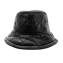 Load image into Gallery viewer, Leather Quilted Bucket Hat
