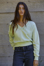 Load image into Gallery viewer, Crop V-Neck Sweatshirt
