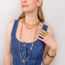 Load image into Gallery viewer, Long Hammered Necklace
