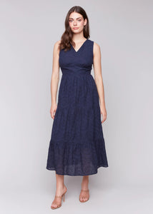 Eyelet Midi Dress