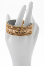 Load image into Gallery viewer, Dainty Chains Leather Magnetic Bracelet
