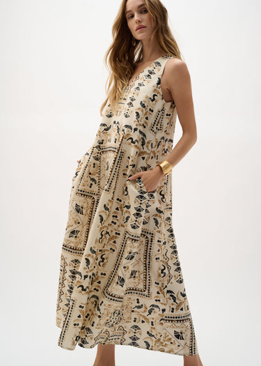 Scarf Print Dress