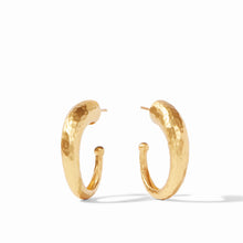 Load image into Gallery viewer, Hammered Gold Hoop
