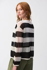 Stripe Mesh Sweater