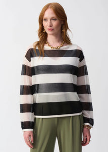 Stripe Mesh Sweater