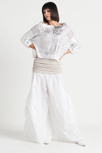 Metallic Crochet Sweater