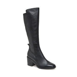 Stretch Leather Tall  Boot