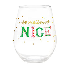 Load image into Gallery viewer, Naughty/Nice Stemless Glass
