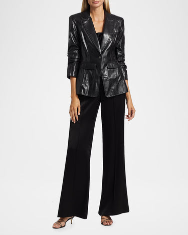 Louisa Vegan Scruched Sleeve Jacket