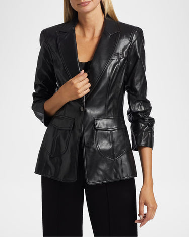 Louisa Vegan Scruched Sleeve Jacket