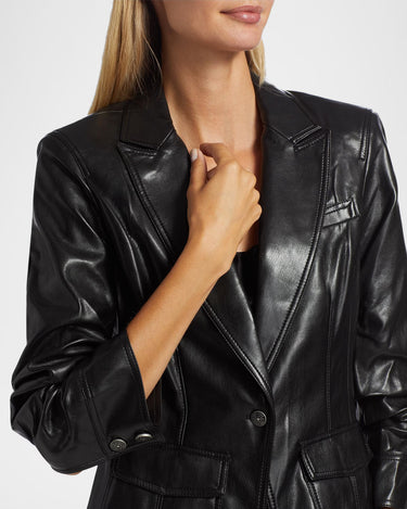 Louisa Vegan Scruched Sleeve Jacket