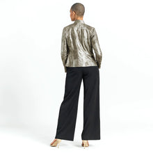 Load image into Gallery viewer, Vegan Crocodile Moto Jacket
