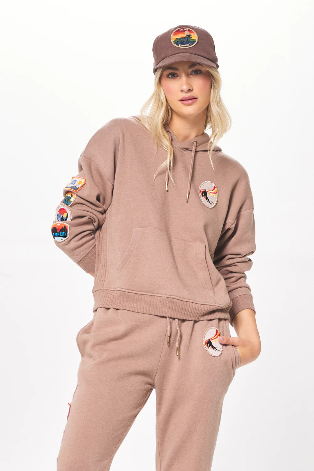Patch Fleece Hoodie
