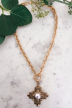 Load image into Gallery viewer, Cross Pearl Necklace
