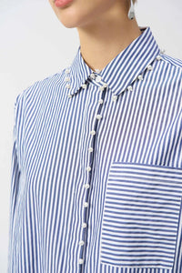 Pearl Trim Stripe Shirt