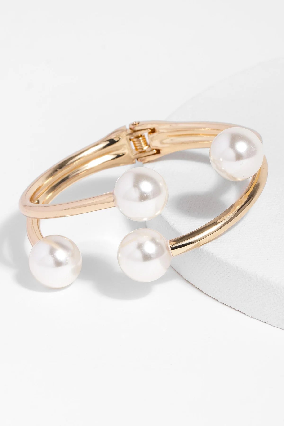 4 Pearl Bangle Bracelet