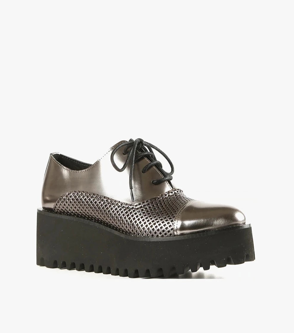 Perf Wedge Oxford Shoe
