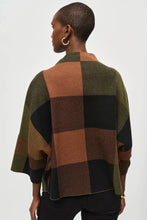 Load image into Gallery viewer, Buffalo Plaid Funnel Neck Sweater
