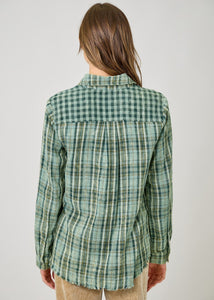 Washed Plaid Shirt
