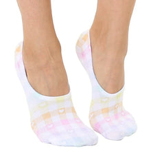 Load image into Gallery viewer, Heart Plaid Liner Socks
