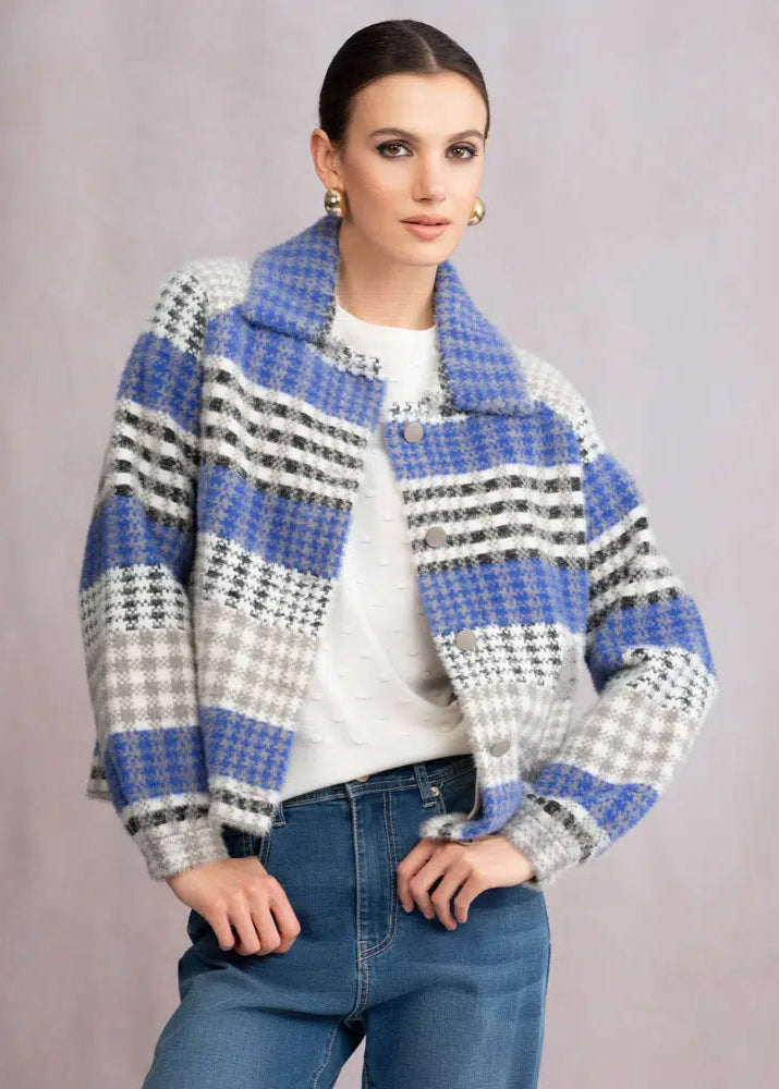 Plaid Snap Jacket