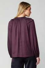 Load image into Gallery viewer, Split Neck Ruffle Blouse
