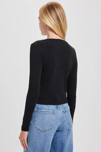 Pointelle Crop Cardi
